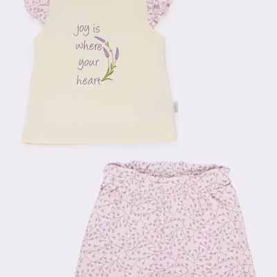 Short Sleeve 2-Piece Set-Lilac-12-15 Month