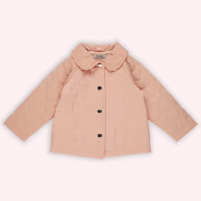 Quilted Coat-Salmon-2-3 Yrs