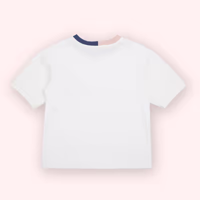 Short Sleeve T-Shirt-White-2-3 Yrs