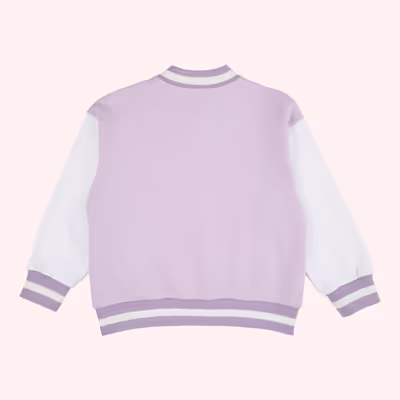 Embroidered Snap-On Knitted Jacket-Lilac-8-9 Yrs