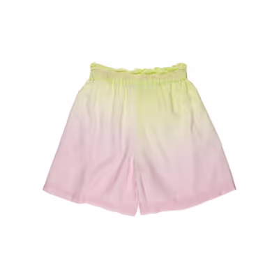 Elastic Waist Gradient Shorts-Pink-10-11Yrs