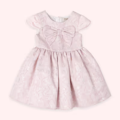 Bow Detailed Jacquard Dress 2511GK26053