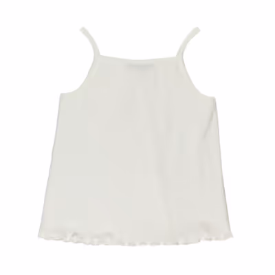 Floral Patterned Tank Top-White-3-4 Yrs