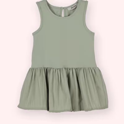 Dress With Woven Lower& Knitted Upper 2511GB26010