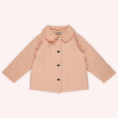 Quilted Coat-Salmon-2-3 Yrs