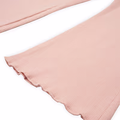 Wide Leg Leggings-Pink-3-4 Yrs