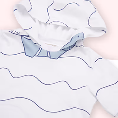 Printed T-Shirt-White-2-3 Yrs
