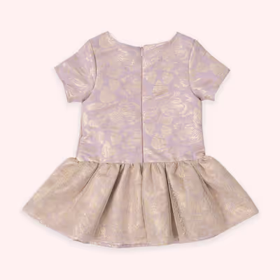 Dress With Bow Detail-Lilac-3-4 Yrs