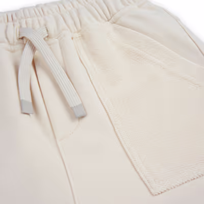 Pocket Knitted Shorts-Beige-6-7 Yrs