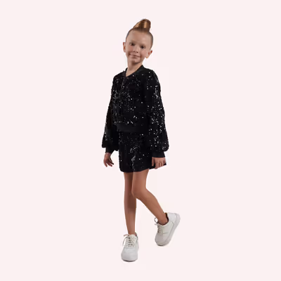 Sequined Bomber Jacket 2421GK22020