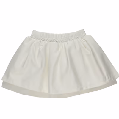 Elastic Waist Tulle Detailed Skirt 2311GB13030