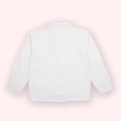 Striped Shirt With Pocket-White-11-12 Yrs