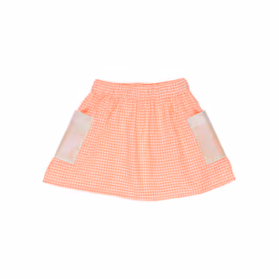 Skirt With Pocket Detail-Orange-2-3 Yrs