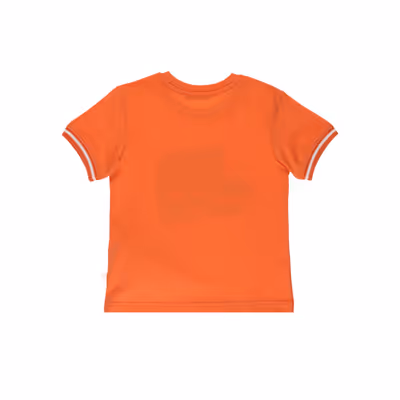 Printed Short Sleeve T-shirt-Salmon-0-6 Mth
