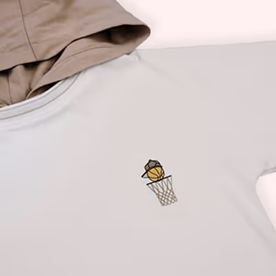 Hooded T-Shirt-Ecru-6-7 Yrs