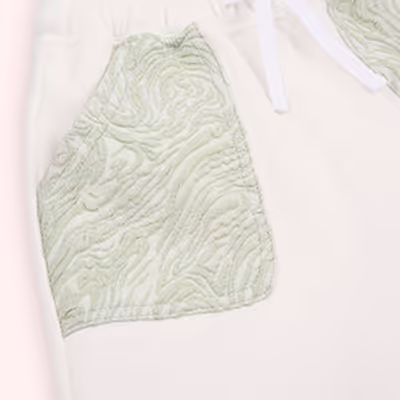 Elastic Waist Tracksuit Bottom-Ecru-3-4 Yrs
