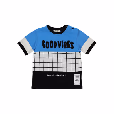 Crew Neck Short Sleeve T-Shirt-Black-2-3 Yrs