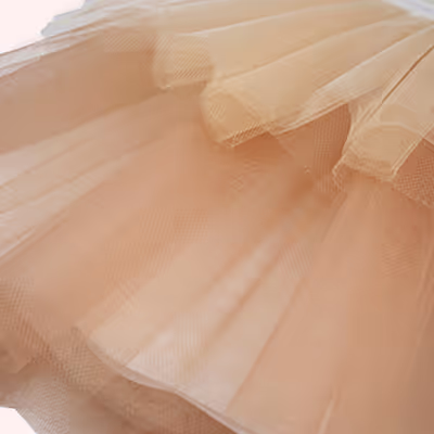 Elastic Waist Glitter Detailed Lined Tutu Skirt-Mink-1.5-2 Yrs