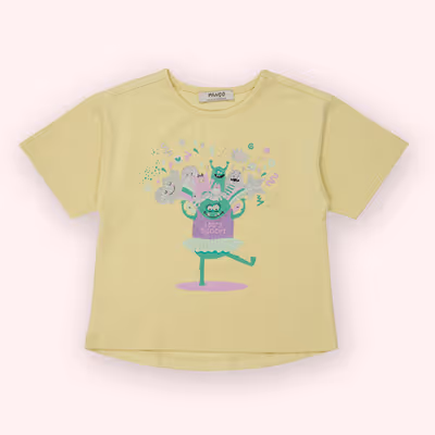 Printed Detailed T-Shirt 2511GB05007