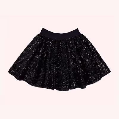 Sequined Flounce Skirt 2421GB13021