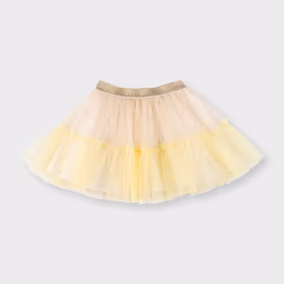 Tutu Skirt-Beige-6-12 Mth