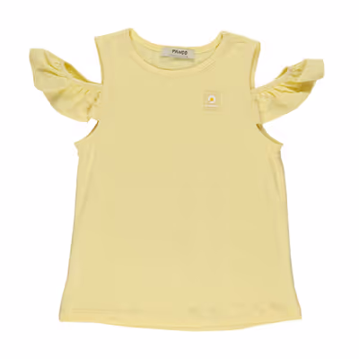 Shoulder Windowed Ruffle T-Shirt 2311GK05050