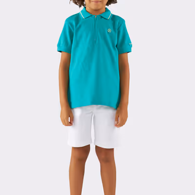 Striped Stripe Detailed Shorts-White-11-12 Yrs