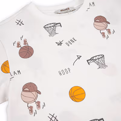 Printed T-Shirt-Ecru-11-12 Yrs