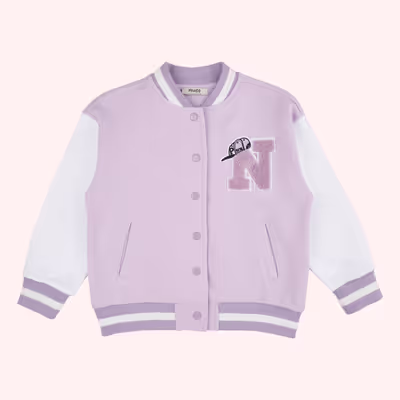 Embroidered Snap-On Knitted Jacket 2511GK22016