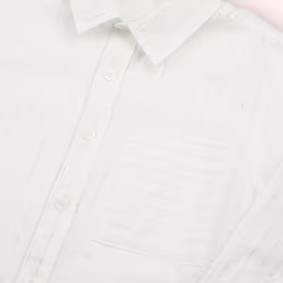 Striped Shirt-White-6-12 Mth