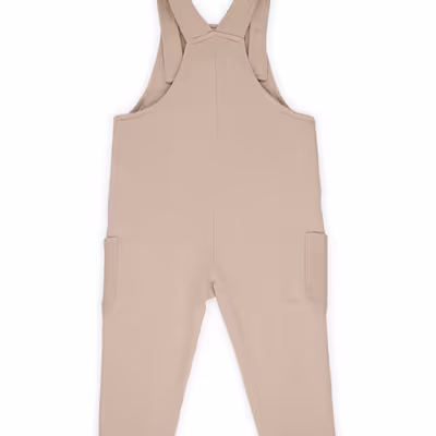 Pocket Knitted Overalls-Mink-12-18 Mth