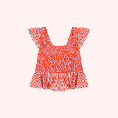 Patterned Crop Blouse 2511GK57006