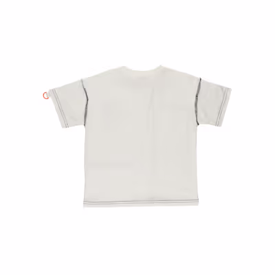 T-Shirt With Stitching Details-White-13-14 Yrs
