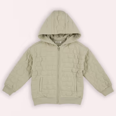 Quilted Zippered Sweatshirt 2421BK08034