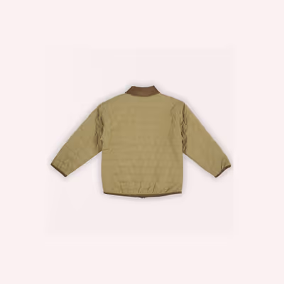 Quilted Coat-Brown-12-14 Yrs