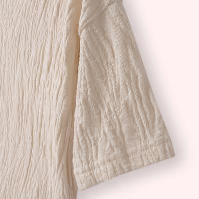 Crew Neck T-Shirt-Beige-3-4 Yrs