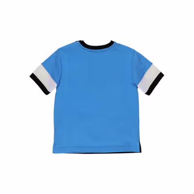 Crew Neck Short Sleeve T-Shirt-Black-2-3 Yrs