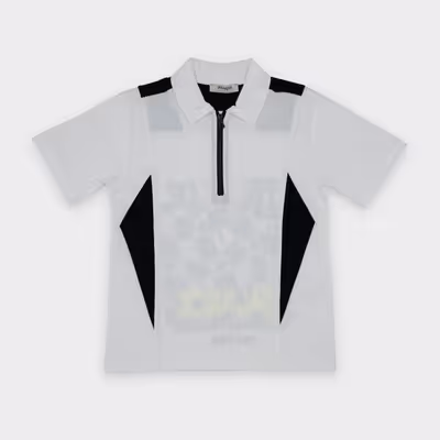 Zippered T-shirt-White-10-11Yrs