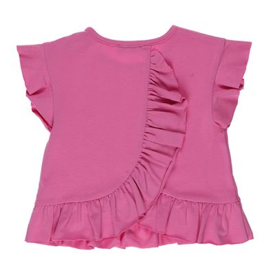 Ruffle T-Shirt-Fuchsia-0-6 Month