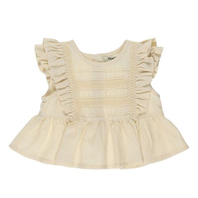 Lace Stripe Detailed Blouse 2311GB57014