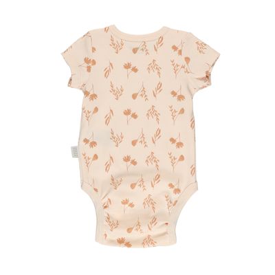 Short Sleeve Bodysuit-Powder-1-3 Month