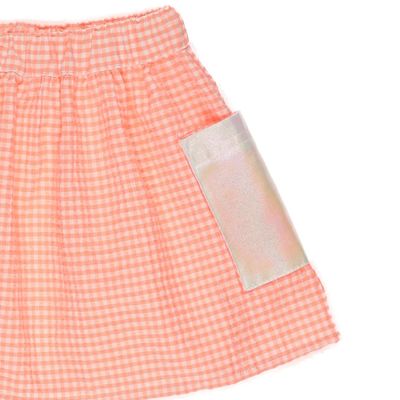 Skirt With Pocket Detail-Orange-2-3 Yrs