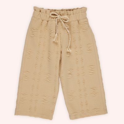 Elastic Waist Trousers-Beige-12-18 Mth