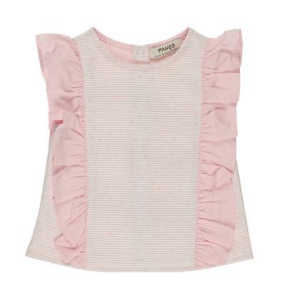 Ruffle Detailed Glittery Blouse 2311GB57004