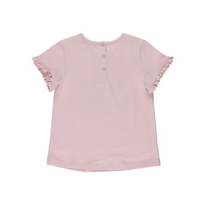 Print Detailed T-Shirt-Pink-1.5-2Yrs
