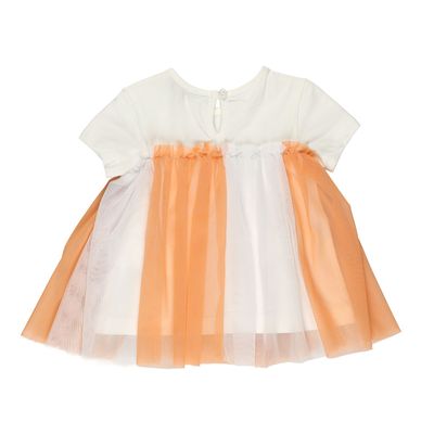 Tulle Detailed Tunic-White-0-6 Mth