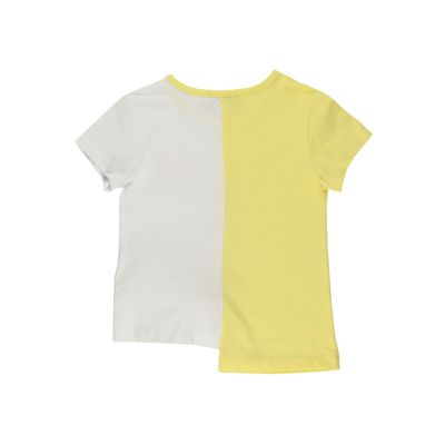 Embroidery Detailed T-Shirt-Yellow-2-3Yrs
